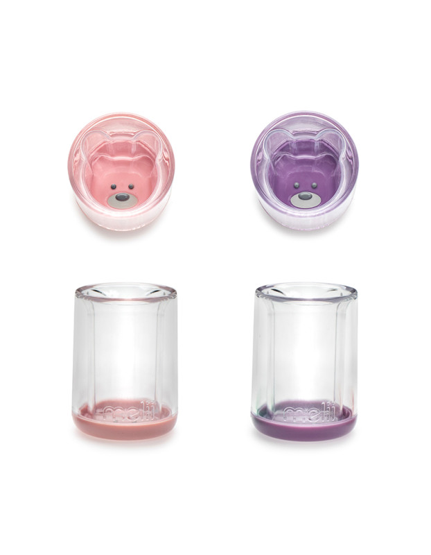 Melli – Σετ ποτήρια με διπλό τοίχωμα 145ml - Pink-Purple