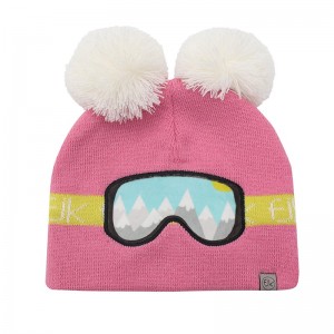 FlapjackKids πλεκτό σκουφάκι γυαλιά του σκι – Ροζ