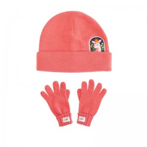 FlapjackKids σετ πλεκτό σκουφάκι και γαντάκια – Deer – Large  (4-6 ετών)