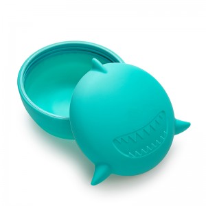 Melii – Μπολ Σιλικόνης με καπάκι Shark