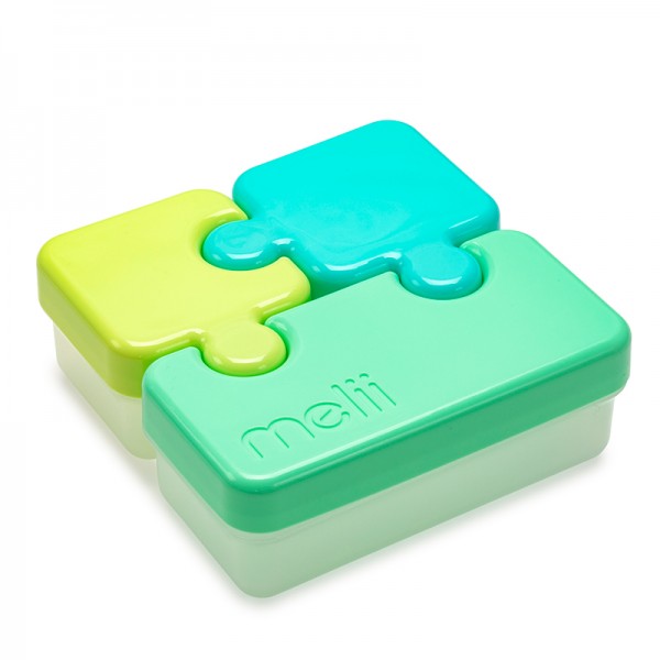 Melli – Φαγητοδοχείο Puzzle - Lime-Mint-Blue