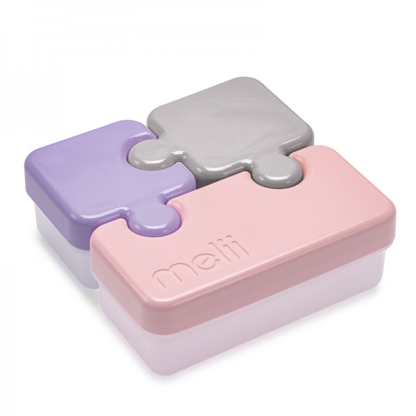 Melli – Φαγητοδοχείο Puzzle - Purple-Grey-Pink