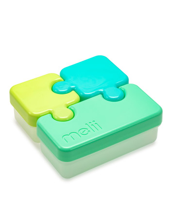 Melli – Φαγητοδοχείο Puzzle - Lime-Mint-Blue