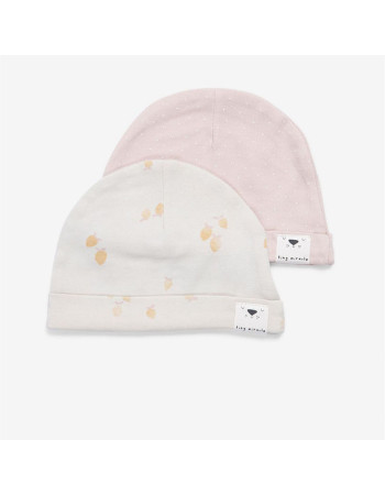 Minene Duo Pack Newborn Hats Pink/Lemon (0-3)  |  221300040600M