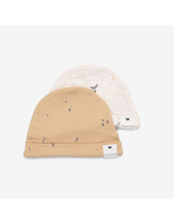 Minene Duo Pack Newborn Hats Whale/Ocher (0-3) Minene Duo Pack Newborn Hats Whale/Ocher (0-3)