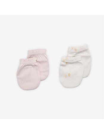 Minene Γαντάκια Νεογέννητου Pink/Lemon  |  22130005060OS