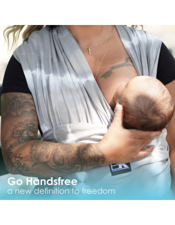 Μάρσιπος Baby K’tan Tie Dye Graphite Grey - Large  |  BKBC-TD-GG-L