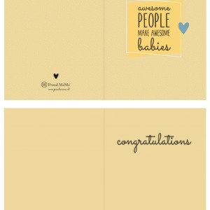 Ευχετήρια Κάρτα Γέννησης - Ochre