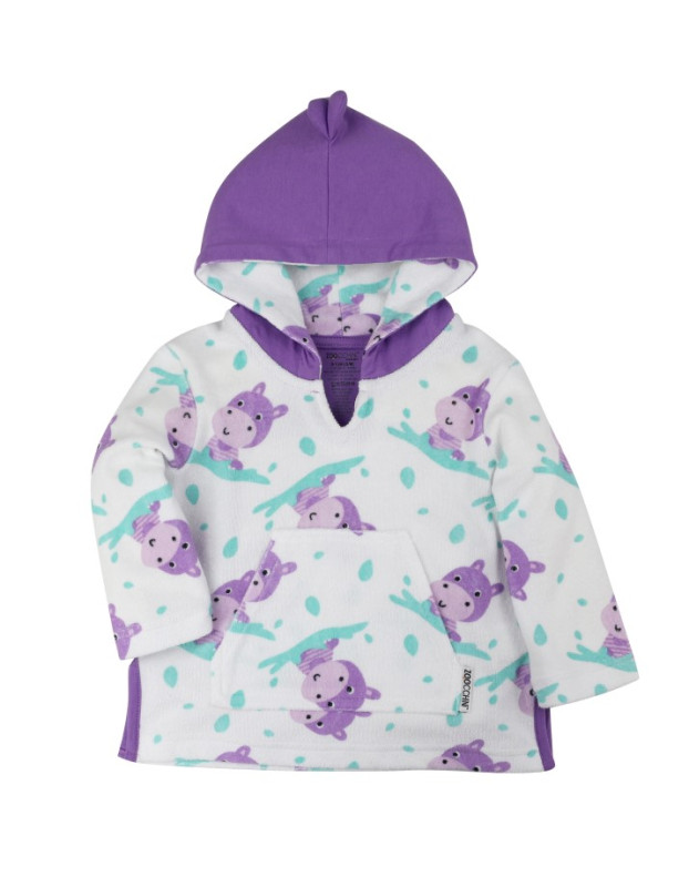 Swim Coverup UPF50  hippo 12-24months