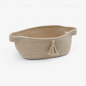 Minene Μικρό Καλάθι από Σχοινί Μπεζ