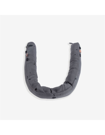 Minene Mini Snuggly Crib Bumpers Snake Inside Gray 6x105cm