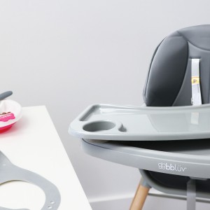 Bbluv Grow Highchair 2 in 1 & Leatherette Seat Gray
