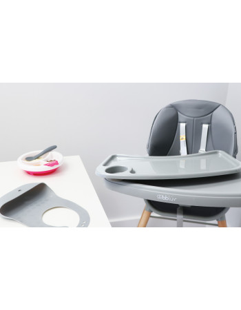 Bbluv Grow Highchair 2 in 1 & Leatherette Seat Gray Bbluv Grow Highchair 2 in 1 & Leatherette Seat Gray