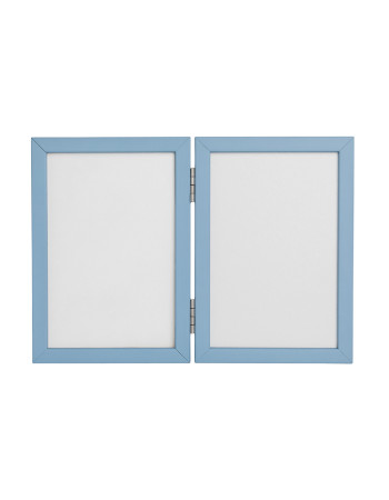 Baby Imprint Frame made of Wood  – Blue (10×15εκ.)