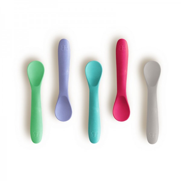 Bbluv Spoon  Σετ Κουτάλια Σιλικόνης  Ροζ