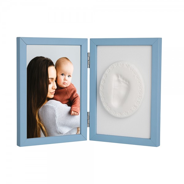 Κορνίζα για αποτύπωμα πηλού και φωτογραφία – Blue (10×15εκ.)