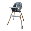 Bbluv Grow Highchair 2 in 1 & Leatherette Seat Gray