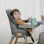 Bbluv Grow Highchair 2 in 1 & Leatherette Seat Gray