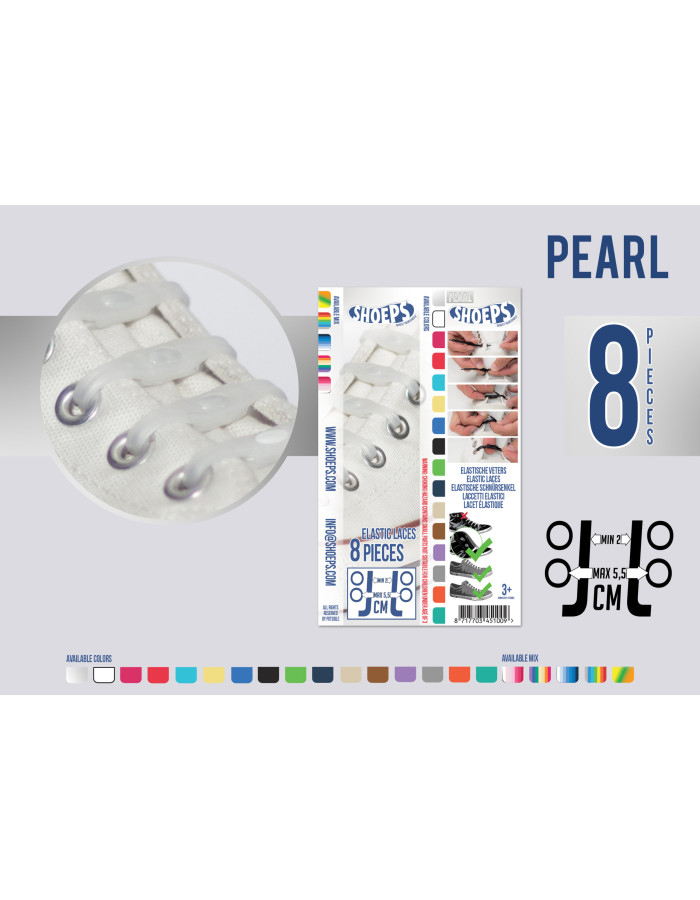 Shoeps, τα κορδόνια που δεν λύνονται 8τεμ. - Pearl