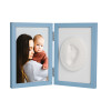 Baby Imprint Frame made of Wood  – Blue (10×15εκ.)