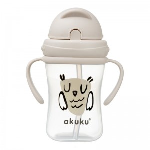 Ποτηράκι με καλαμάκι 300 ml Owl