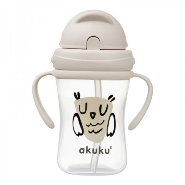 Ποτηράκι με καλαμάκι 300 ml Owl