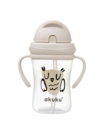 Ποτηράκι με καλαμάκι 300 ml Owl  |  A0204