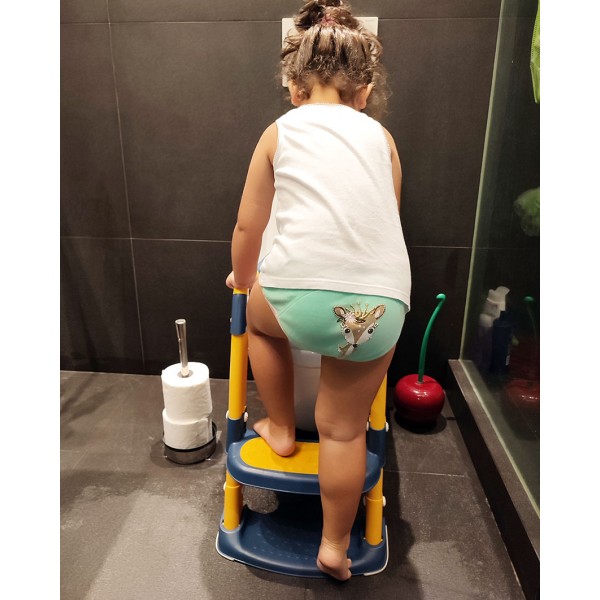 Εκπαιδευτική Σκαλιέρα Τουαλέτας – Blue/Yellow