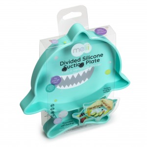 Melii – Πιάτο σιλικόνης με βεντούζα Shark