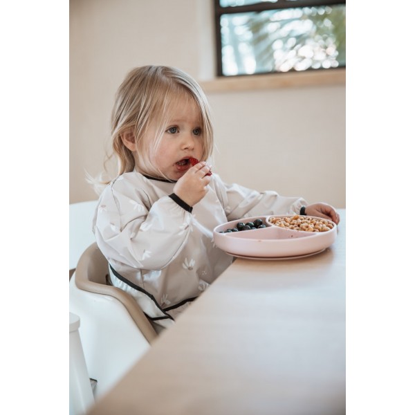 Minene – Αδιάβροχη Σαλιάρα Με Μανίκια - Stone