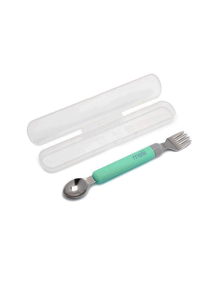 Melii – Spork On the Go (σε θήκη) – Mint/Grey