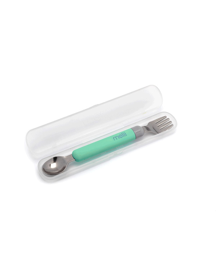 Melii – Spork On the Go (σε θήκη) – Mint/Grey