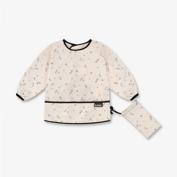 Minene – Αδιάβροχη Σαλιάρα Με Μανίκια - Stone