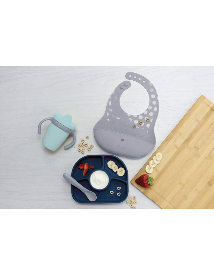 Bbluv Set – Σετ Φαγητού Σιλικόνης – Navy - Violet  |  B0191-V