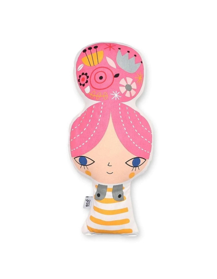 Petit Monkey Kids Throw Pillow Girl 42 cm