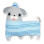 Petit Monkey Kids Throw Pillow 47x19cm Light Blue
