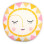Petit Monkey Kids Round Throw Pillow Sun 40cm Multicolour
