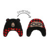 Flapjackkids Σκουφί 2-4 Διπλής Όψης Black Bear/Aviator