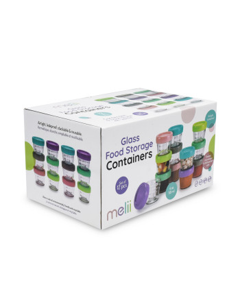 Melii – Γυάλινα δοχεία φαγητού 6τμχ. 118ml  |  MEL16600