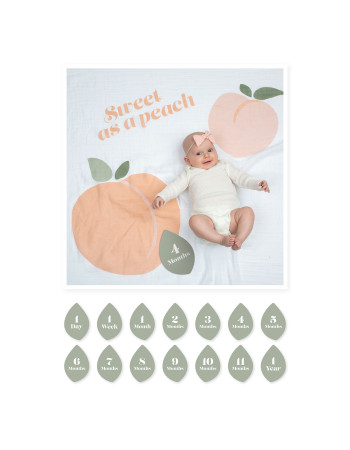 Lulujo  Mουσελίνα Φωτογράφισης   Κάρτες- Sweet as Peach