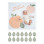 Lulujo  Mουσελίνα Φωτογράφισης   Κάρτες- Sweet as Peach  |  LJ596