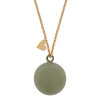 Proud Mama Bola pregnancy necklace Taupe  |  PM-593