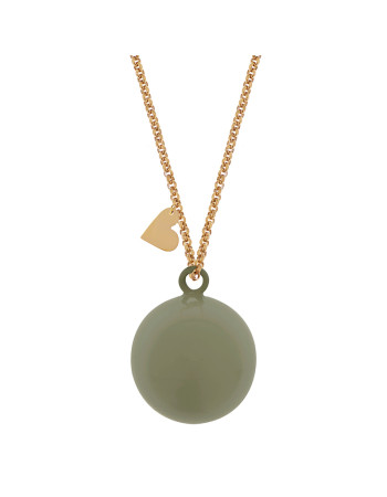 Proud Mama Bola pregnancy necklace Taupe  |  PM-593