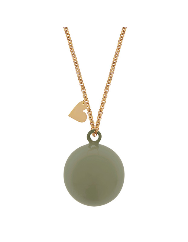 Proud Mama Bola pregnancy necklace Taupe  |  PM-593