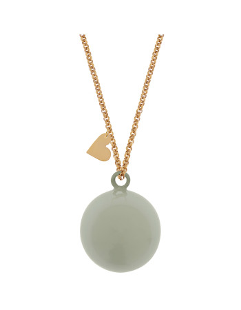 Proud Mama Bola pregnancy necklace Grey/Mint