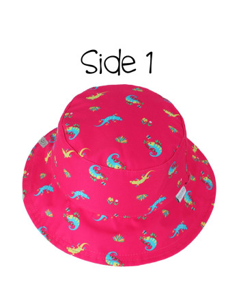 Καπέλο Διπλής Όψης UPF 50   Pink Chameleon/Tropical - MEDIUM 2-4 yrs