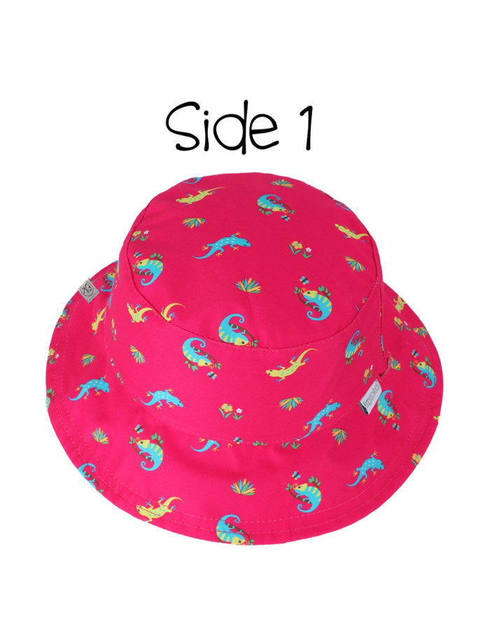 Καπέλο Διπλής Όψης UPF 50   Pink Chameleon/Tropical - MEDIUM 2-4 yrs  |  FJKPH163M