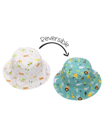 Καπέλο Διπλής Όψης UPF 50  – Grey Zoo - MEDIUM 2-4 yrs  |  FJKPH542M
