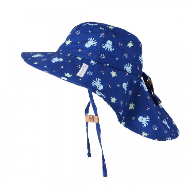 Flapjack Cape Sunhat UPF50 – Octopus - SMALL 6 mo-2 yrs