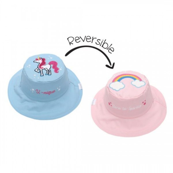 Καπέλο Διπλής Όψης UPF 50  – Μονόκερος (Cotton) - LARGE 4-6 yrs